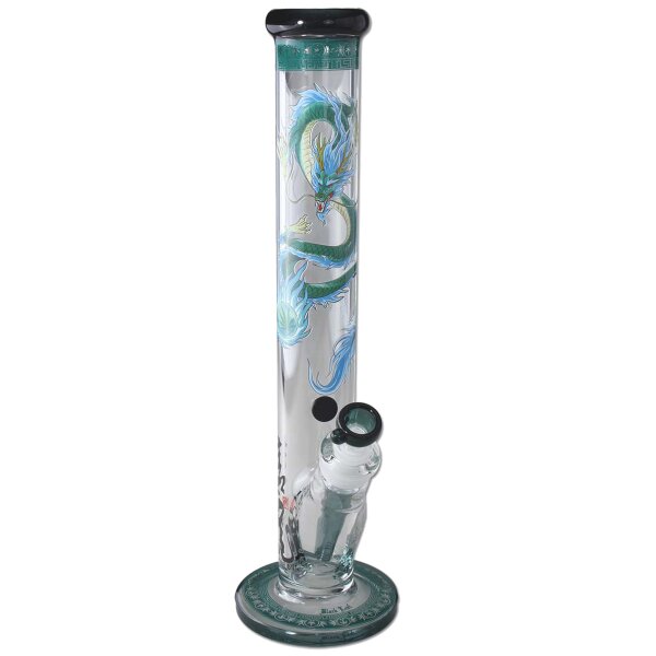 Black Leaf Qinglong Cylinder Bong 40 cm