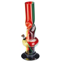 Champ High Twist Rasta Acrylic Ice Bong 31cm