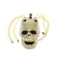 Ceramic Bong Skull with 4 hoses