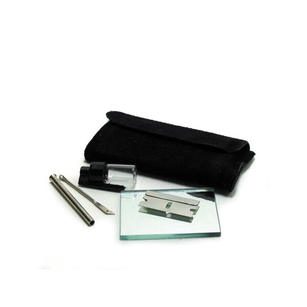 Snuff Kit Mirror Small - black